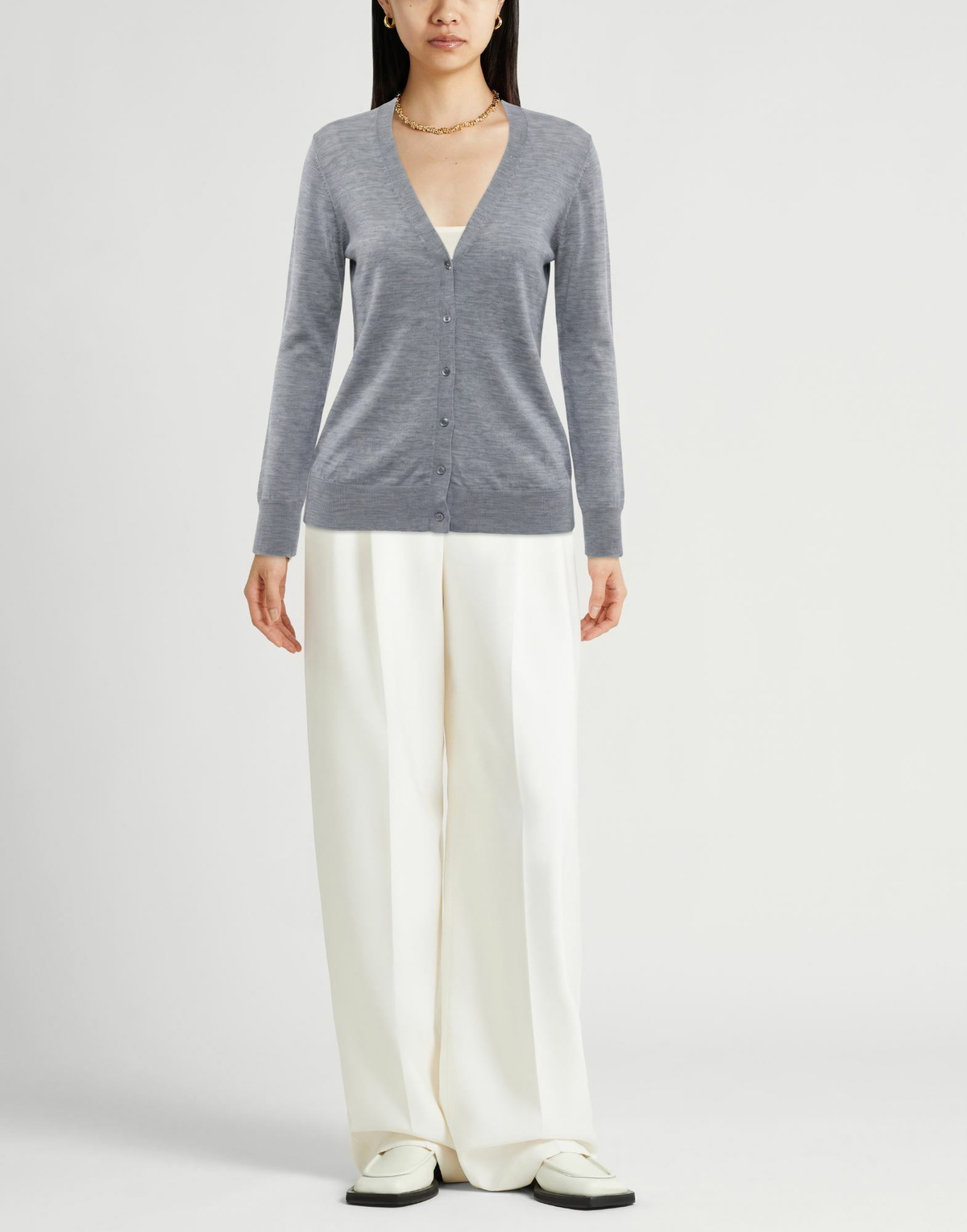 Agnona Womens Cardigan in Grey