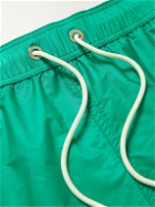 Moncler - Mid-Length Logo-Appliquéd Swim Shorts - Green
