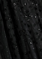 Needle & Thread Clover Cape-effect Tulle Gown Black