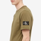 Calvin Klein Men's Monogram Sleeve Badge T-Shirt in Burnt Olive