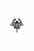 Diesel Silver-tone center focal ring - Rings - Unisex - Grey
