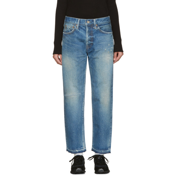 Chimala Blue Distressed Selvedge Jeans Chimala