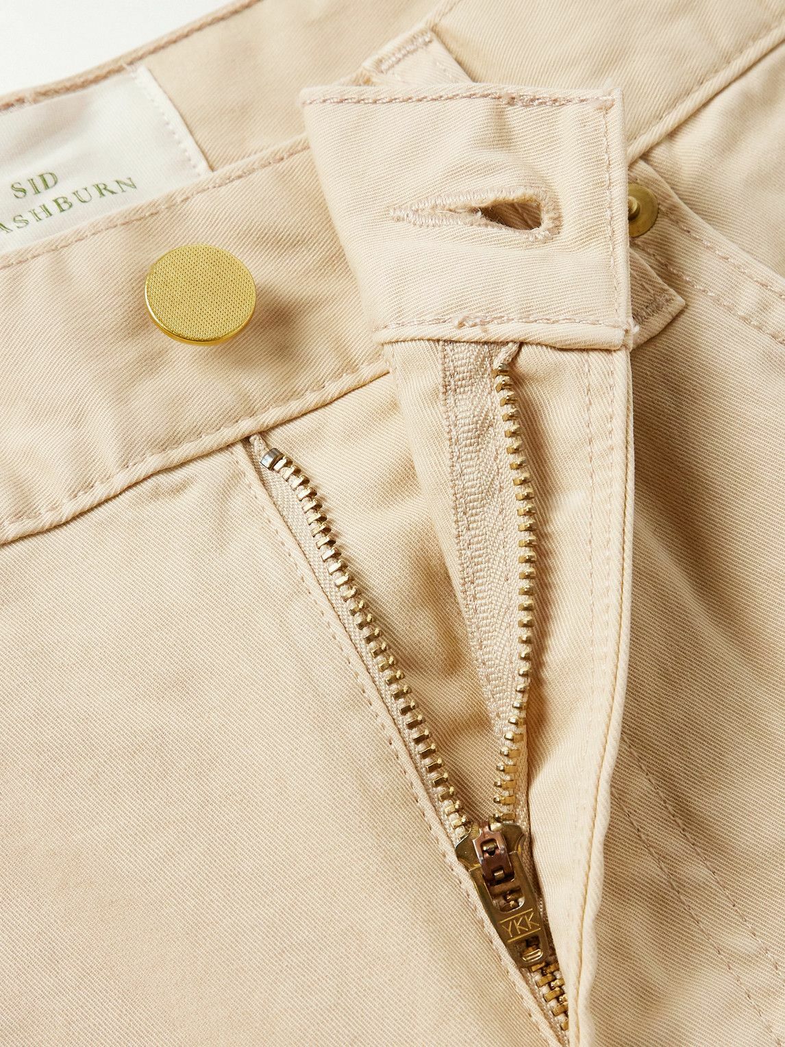 Sid Mashburn - Slim-Fit Straight-Leg Cotton-Blend Twill Trousers - Neutrals