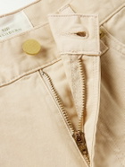 Sid Mashburn - Slim-Fit Straight-Leg Cotton-Blend Twill Trousers - Neutrals