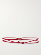 LUIS MORAIS - 14-Karat Gold and Cord Bracelet