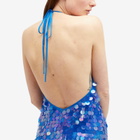 Saks Potts Women's Polly Sequin Dress in Deep Blue Sequins