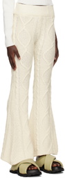 determ; Off-White Flared Lounge Pants