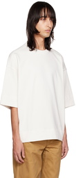 Jil Sander Off-White Embroidered Sweatshirt