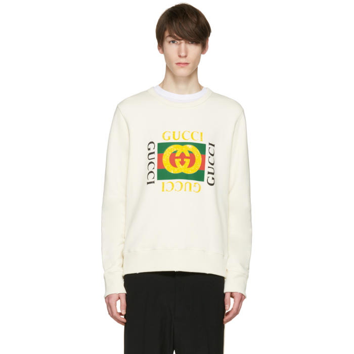 Photo: Gucci Ivory Logo Pullover