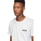 Moschino White Flocked Logo T-Shirt
