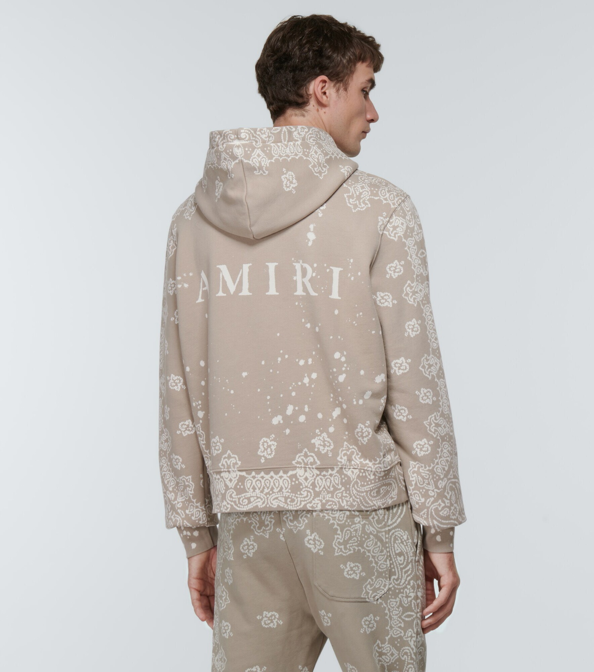 Amiri - Bandana cotton jersey hoodie Amiri