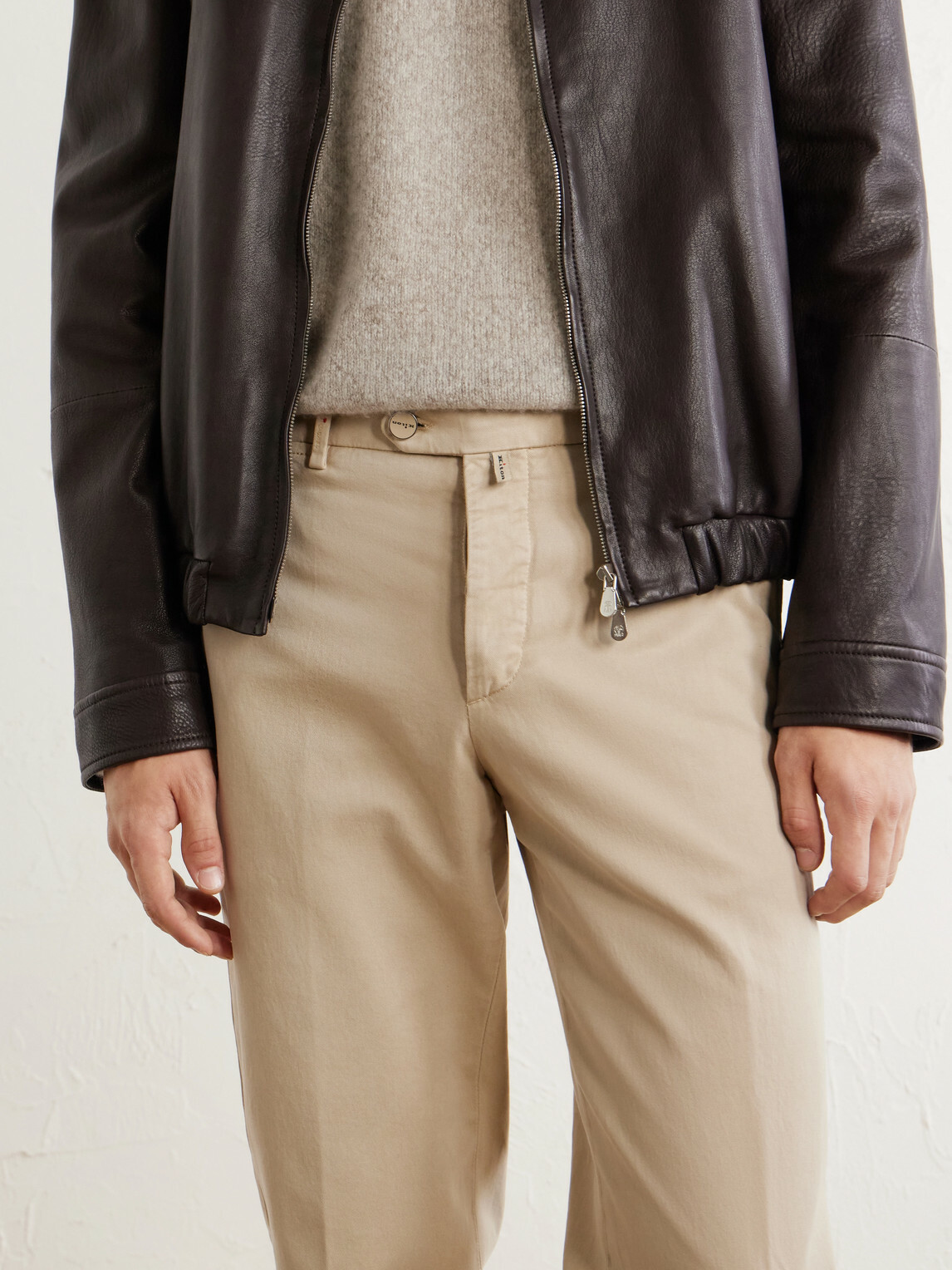 Kiton - Straight-Leg Lyocell-Blend Trousers - Neutrals