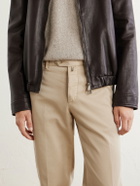 Kiton - Straight-Leg Lyocell-Blend Trousers - Neutrals