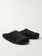 Marni - Fussbett Calf Hair Slippers - Black