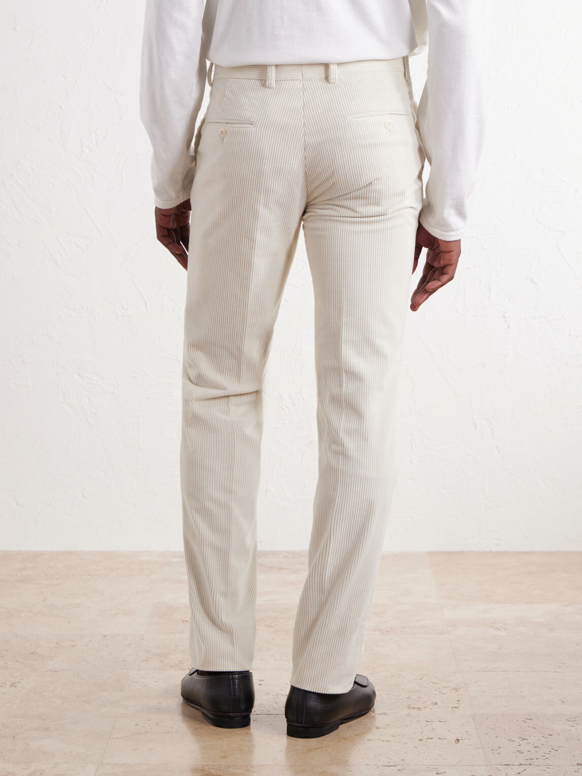 Rubinacci - Modaluca Tapered Cotton-Corduroy Trousers - Neutrals