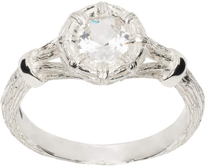 Photo: Bleue Burnham Silver Mini Bound Willow Ring