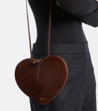 Alaïa Le Cœur leather and suede shoulder bag