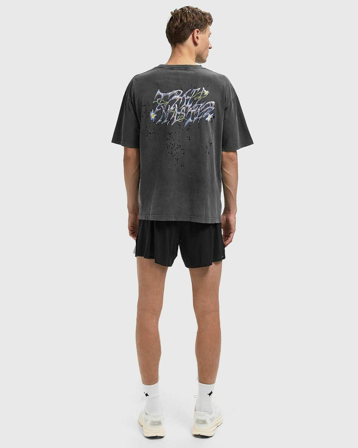 Satisfy Running MothTech Tee Black Mens Shortsleefe