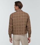 Auralee - Checked linen and silk blouson jacket