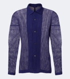 Homme Plissé Issey Miyake Rustic Mesh pleated shirt