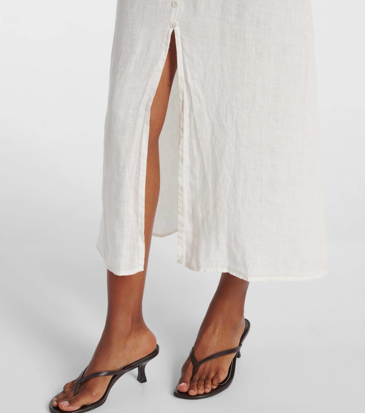 Velvet Janet linen midi dress