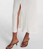 Velvet Janet linen midi dress