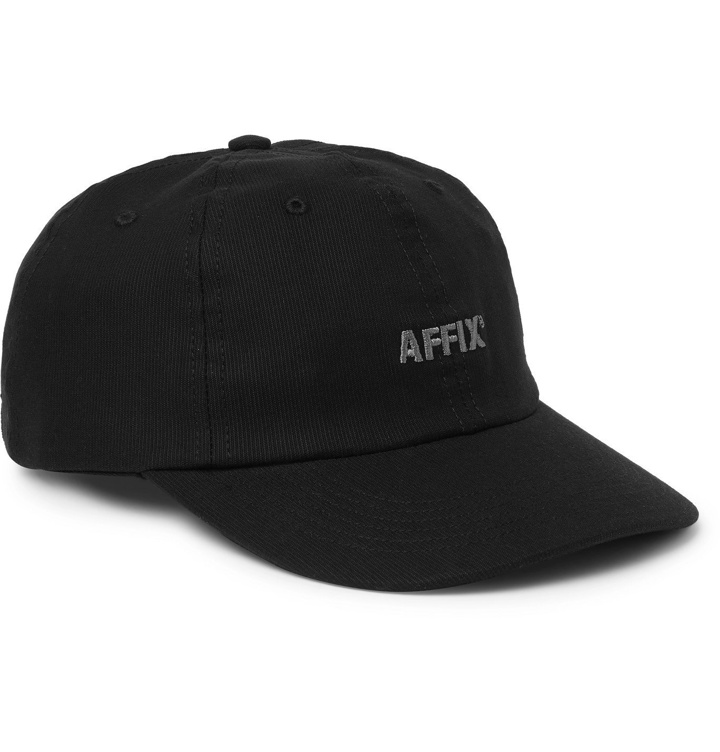 Photo: AFFIX - Logo-Embroidered Cotton-Drill Baseball Cap - Black