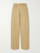 KAPITAL - Boogie Day Straight-Leg Panelled Cotton-Twill Trousers - Neutrals