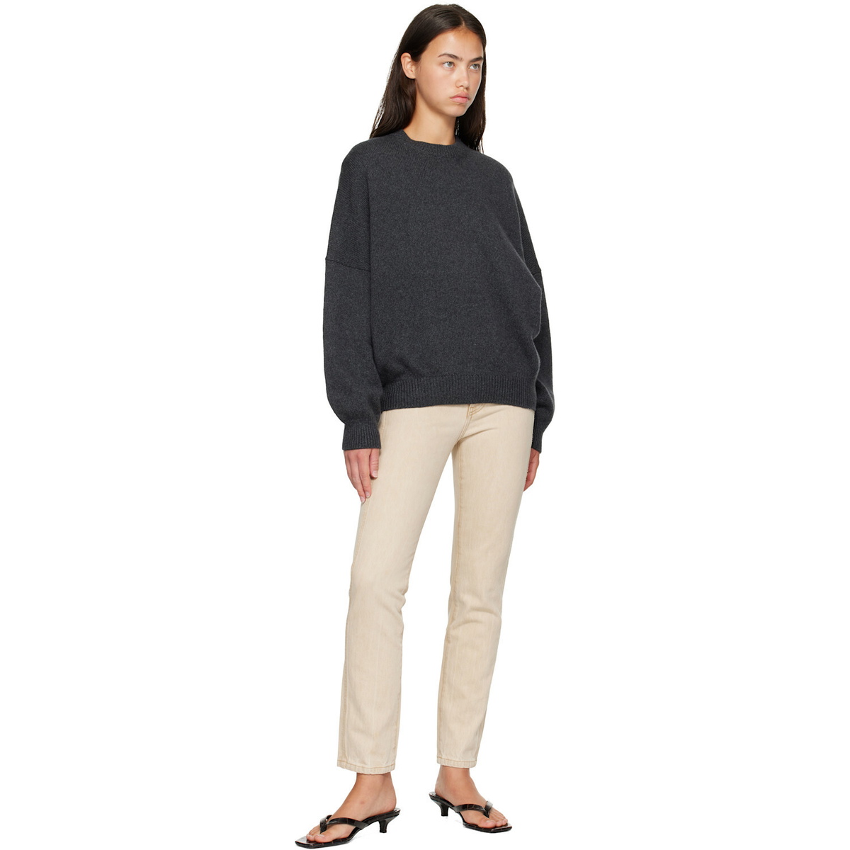 KHAITE Beige Finley Jeans