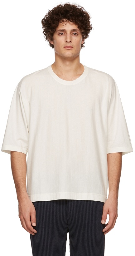 Photo: Homme Plissé Issey Miyake Off-White Release-T Basic T-Shirt