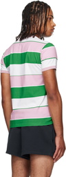 ABRA SSENSE Exclusive Green & Pink Striped T-Shirt