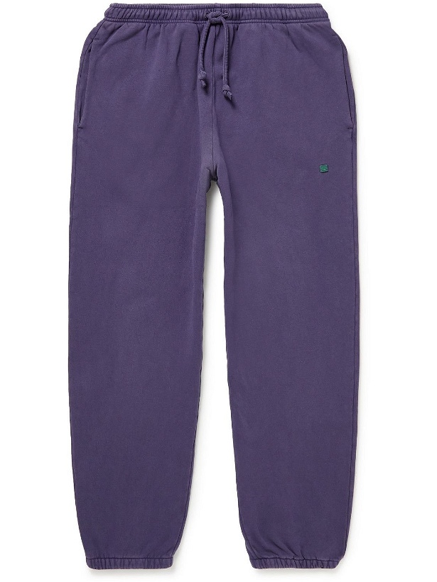 Photo: Acne Studios - Tapered Garment-Dyed Cotton-Jersey Sweatpants - Unknown