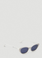 Pesh Cat Eye Sunglasses in White