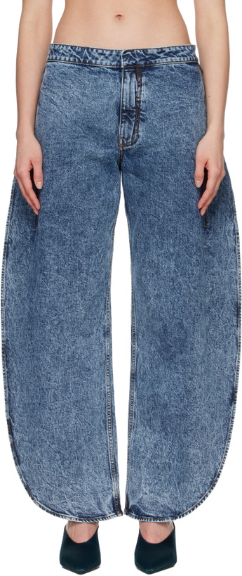 Photo: ALAÏA Blue Petal Jeans