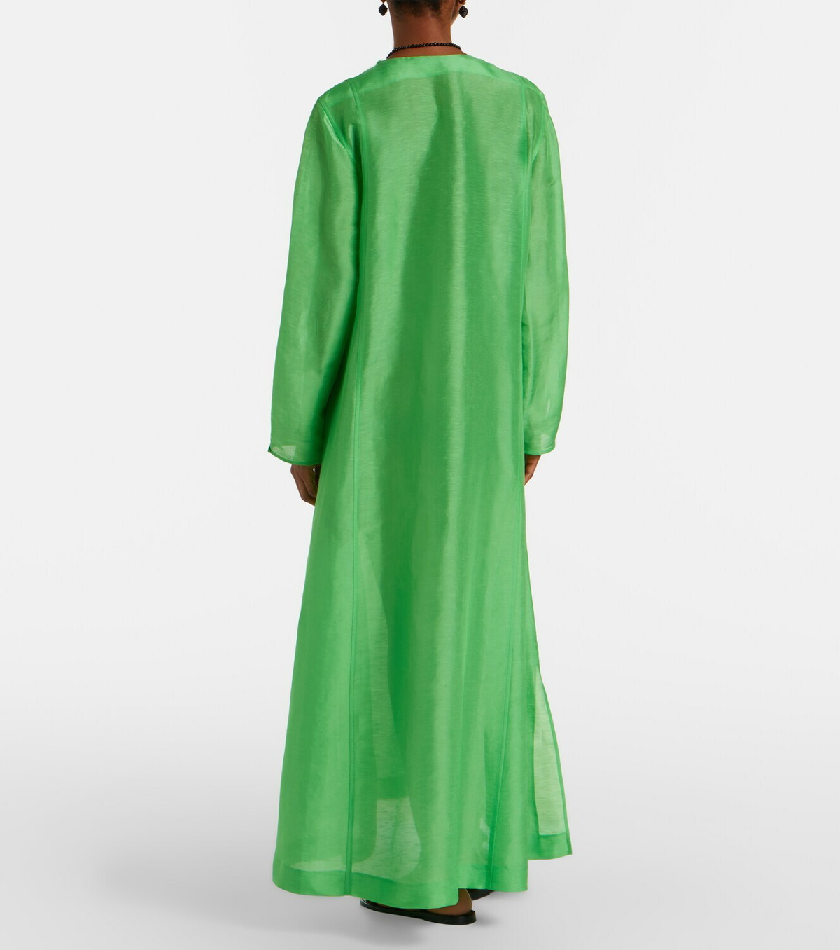 Tory Burch Pleated linen and silk kaftan