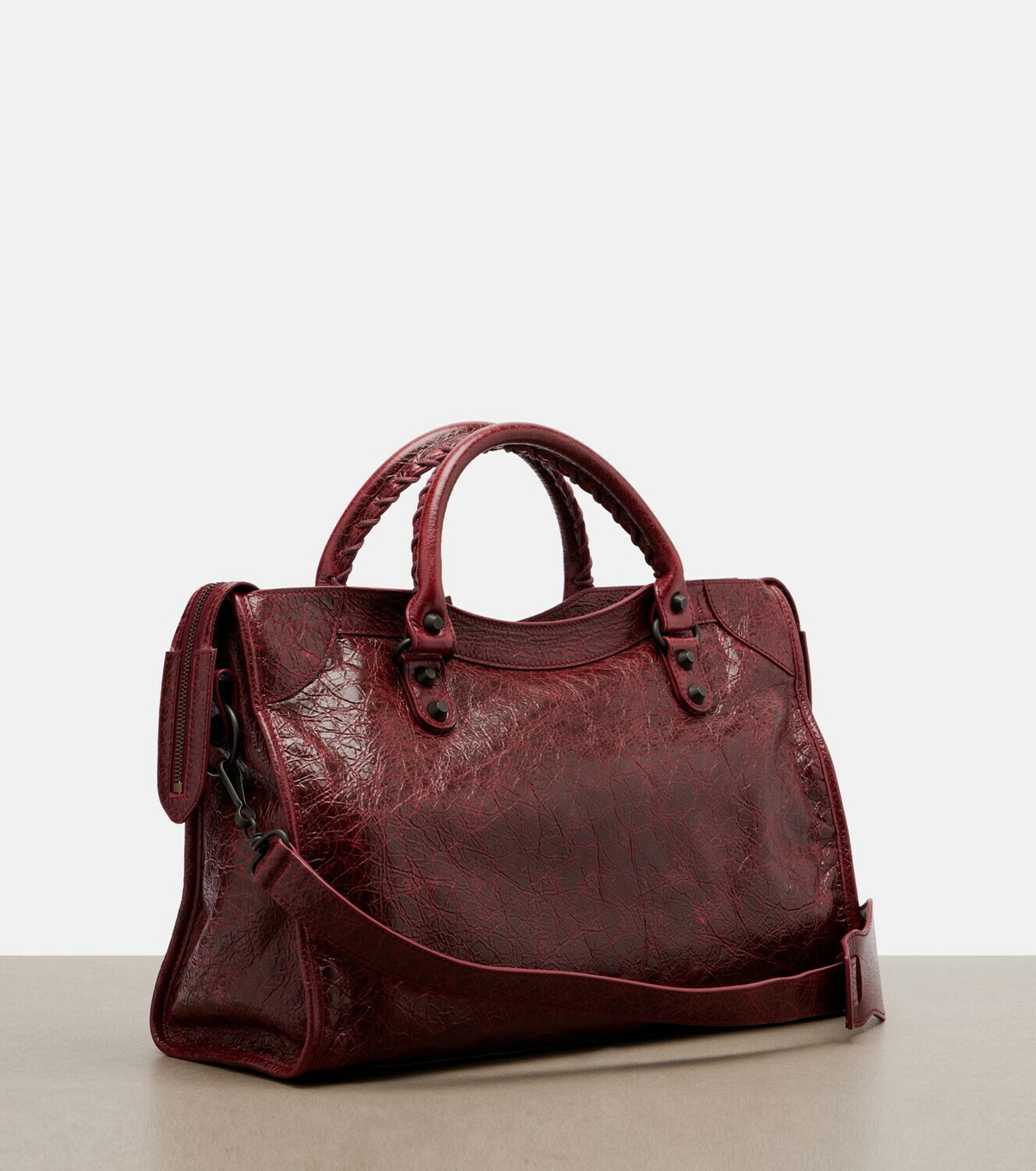 Balenciaga Le City Medium leather top-handle bag