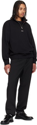 Hugo Black Brush-Off Leather Derbys