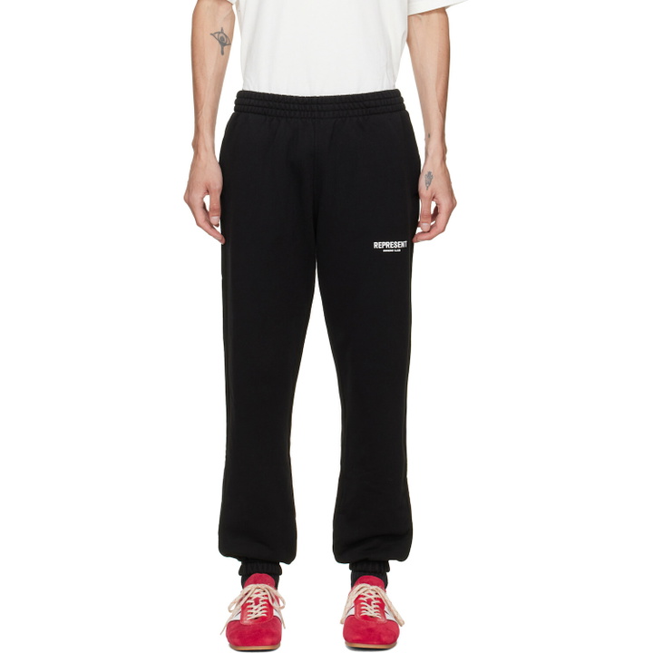 Photo: Represent Black Printed 'Owners Club' Sweatpants