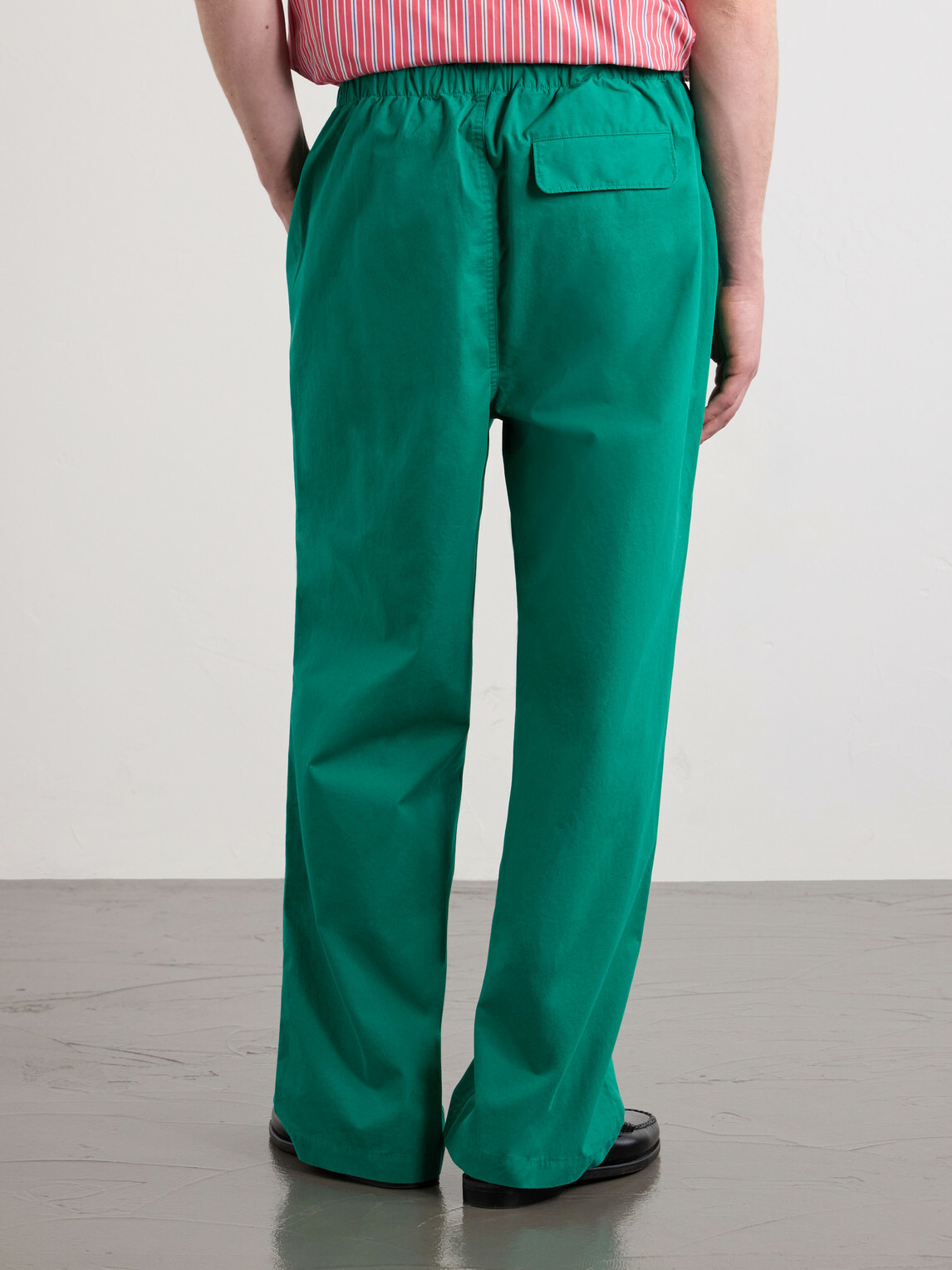 Aimé Leon Dore - Wide-Leg Cotton Trousers - Green