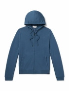 Derek Rose - Quinn Cotton and Modal-Blend Jersey Zip-Up Hoodie - Blue