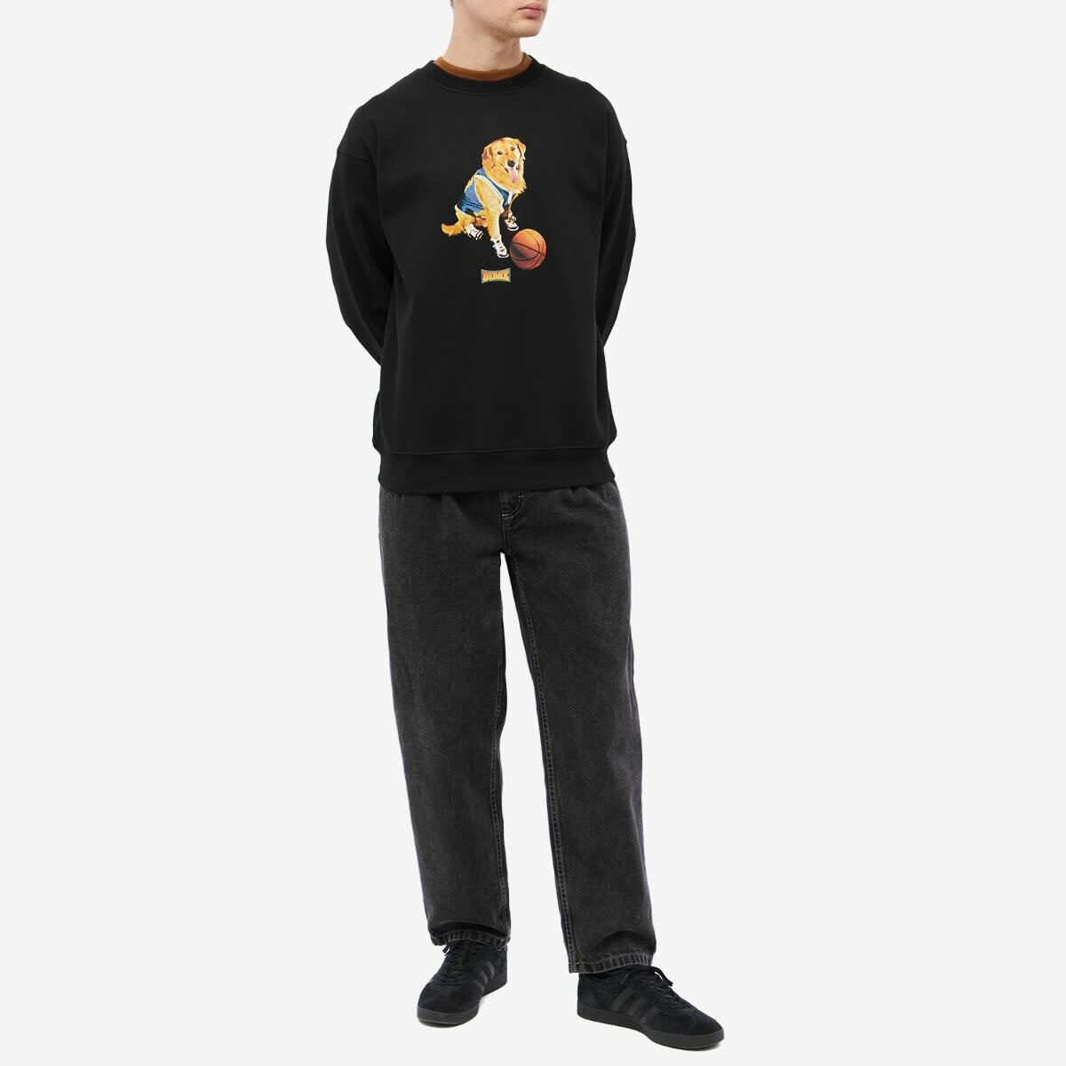 Dime Men's Bud Crew Sweat in Black Dime Dime Men's Bud Crew Sweat in Black Dime