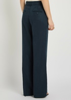 Reformation Gisele Straight-leg Trousers Navy