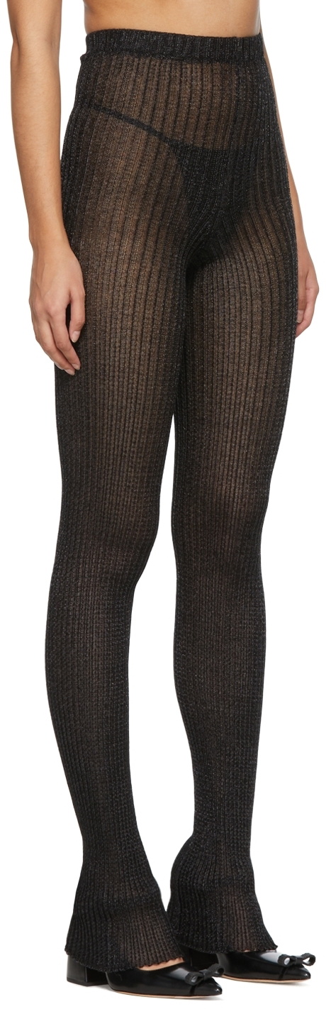A. ROEGE HOVE Black Cotton & Nylon Leggings