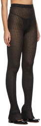 A. ROEGE HOVE Black Cotton & Nylon Leggings