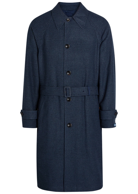 Photo: Polo Ralph Lauren Balmacaan Reversible Belted Wool and Silk-blend Coat Navy
