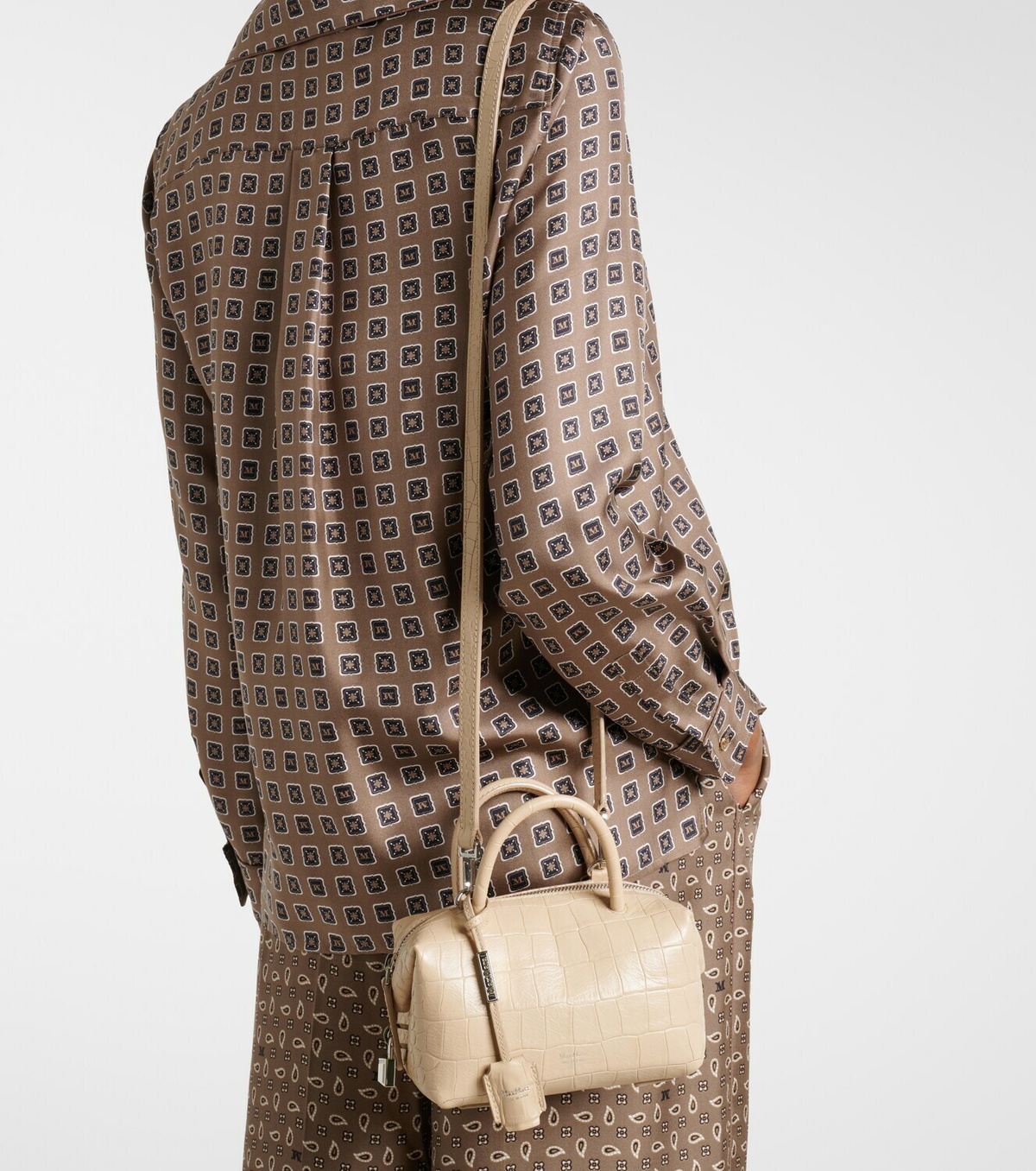 Max Mara Boston leather tote bag