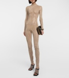 Stella McCartney - Crystal-embellished lace jumpsuit