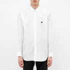 Comme des Garçons Play Men's Little Black Heart Basic Shirt in White