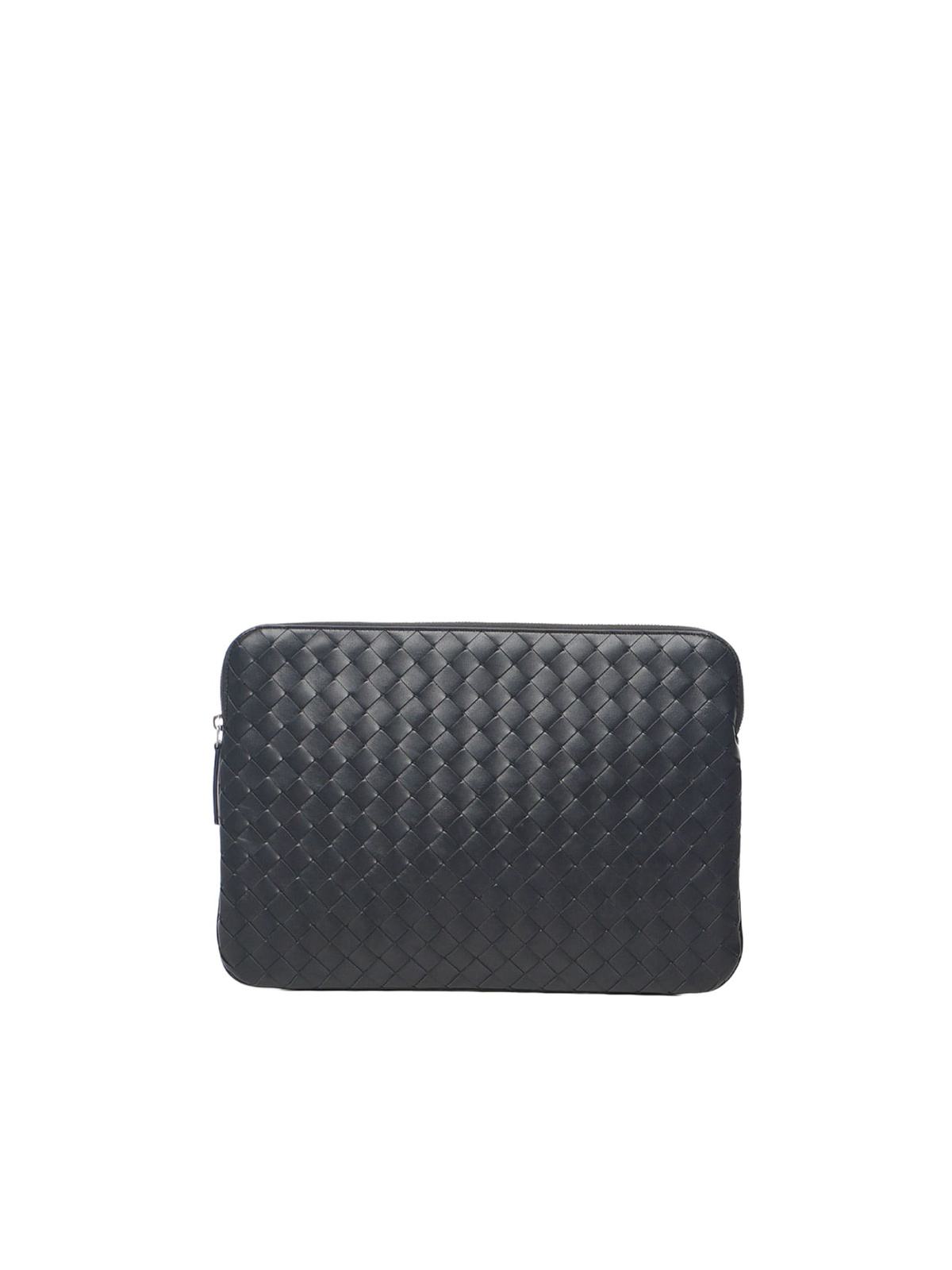 Bottega Veneta Black Tiny Trifold Zip Wallet Bottega Veneta