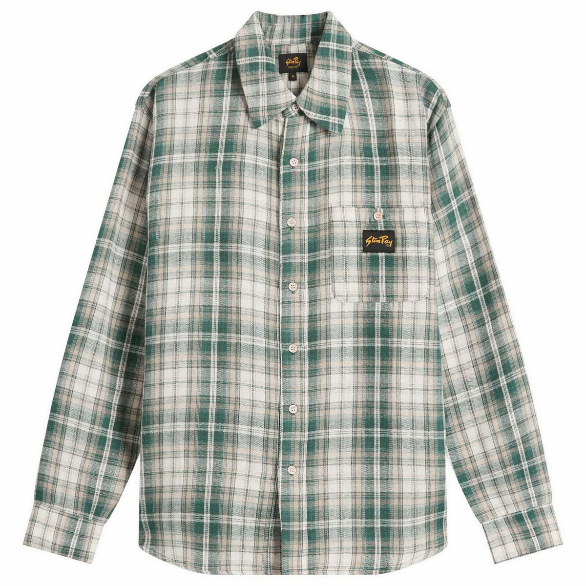 Stan Ray Men's Flannel Shirt in Green Plaid